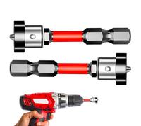 Magnetic Screwdriver Bit - S2 Steel 5cm, Anti Slip Drill Bit, Shock Absorbing Core | Precision Concentric Shaft, Shock Proof Bits, High Torque Strength For Drywall, Plywood, Board