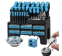 Magnetic Screwdriver Kit - Chrome Vanadium 20x15x5cm | Precision Electronics Repair Tool Set With Case | Professional Maintenance Gear For Computers Watches Glasses Appliances And Automotive