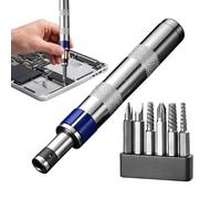 Magnetic Screwdriver Set - 6 Bit Portable Metal Switchable Repair Tool