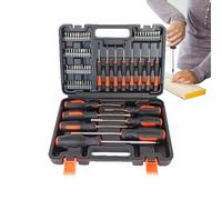 Magnetic Screwdriver Set - Precision Repair Kit for Glasses Watch Electronics | 66 Piece Steel Tool Collection with Magnetic Bits, Portable Maintenance Set for Computer Device Service, 12.2x8.6x2.7in