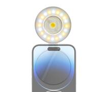 Magnetic Selfie Ring Light - Adjustable Brightness Fill Lamp for Phones | 3 Level LED Lighting with Vlogging, Live Streaming, Video Calls, Photography for Travel, and Content Creation