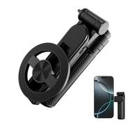 Magnetic Selfie Stick, Extendable Selfie Sticks, 7.87-31.5 Inches Lightweight Wireless, Smartphone Tripod Remote Control Stand for Photograph Video Recording Mobile Travel Gym, Black