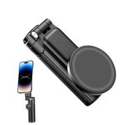 Magnetic Selfie Stick Tripod, Small Telescopic Stand, Five-Section Adjustable Design, Pocket-Sized Folding Mount, Ideal for Content Creation, Vlogging, Travel, Daily Use, 1.96x2.36x4.52in
