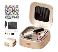 Magnetic Sewing Tool Kit, 2026 New Magnetic Sewing Tool Kit Adults and Beginners, Double-layered storage, with Needle Threader and Seam Ripper, for Home and Travel Use (White)