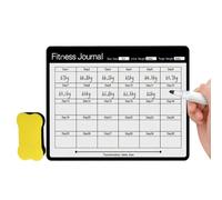 Magnetic Slimming Plan Record Sheet Refrigerator Magnet, Erasable