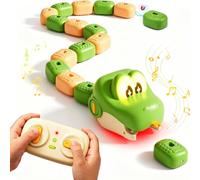 Magnetic Snake Game Toy Eating Itself,Magnetic Remote Control Racer，Green
