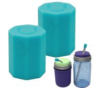 Magnetic Straw Cover, Magnetic Caps, 0.65x0.75x0.91 inches, 2 Piece Spillproof Bottle Accessories with Secure Fit and Easy On, Cup Lid for Outdoor Travel Beach Picnic Hiking Climbing Adventures