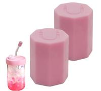 Magnetic Straw Cover Set, 2 Caps magnéticos, Bottle Lid Replacements, Compact Spill Protection Accessories, Ideal para actividades al aire libre, playa, Picnic, Mountaineering, Climbing, Multicolor