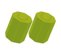 Magnetic Straw Cover Set, 2 Caps magnéticos, Bottle Lid Replacements, Compact Spill Protection Accessories, Ideal para actividades al aire libre, playa, Picnic, Mountaineering, Climbing, Multicolor