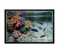 Magnetic Tank Lid, Fish Guard Mesh Cover, Anti Jump Aquarium Shield with Secure Seal System, Magnetic Anti Escape Screen, Fine Mesh Barrier Build, Safety Enclosure Clip Design Kit, Breeder Setup Use