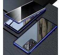 Magnetic Tempered Glass Double-Sided Phone Case for Samsung, S24 Ultra Magnetic Tempered Glass Double-Sided Phone Case, 360 Degree Privacy Case (Blue,for S25Plus)