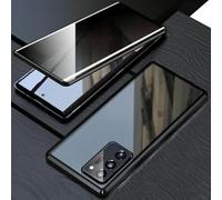 Magnetic Tempered Glass Double-Sided Phone Case for Samsung, S24 Ultra Magnetic Tempered Glass Double-Sided Phone Case, 360 Degree Privacy Case (Black,for S25)