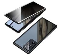 Magnetic Tempered Glass Double-Sided Phone Case for Samsung Series, 360° All-Around Protection Phone Case for Samsung Galaxy s 25 Ultra (Black,For Samsung S22 Ultra)