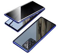 Magnetic Tempered Glass Double-Sided Phone Case for Samsung Series, 360° All-Around Protection Phone Case for Samsung Galaxy s 25 Ultra (Blue,For Samsung S23 fe)