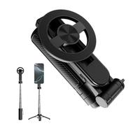 Magnetic Tripod, Selfie Stick, Smartphone Stand, 360 Degree Rotation Head, Extendable Wireless Remote, Mobile Photography Travel Use, 7.8x1.5x1.5 Inches Black 1 Piece