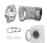 Magnetic Vent Connector, Aluminum Hose Kit, Airtight Quick Clamp Gear with Smart Style, Home Tool for Daily Install, Air Mate, Magnetic Vent Connector for Door Closet Garage Outdoor Home Bathroom
