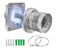 Magnetic Vent Connector, Dryer Duct Coupling, Exhaust Vent Attachment, Heavy Duty Dryer Vents Connector for Indoor Outdoor Home Garage RV Laundry Room Ventilation System Use