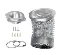 Magnetic Vent Connector, Quick Aluminum Dryer Duct Connector, 4 Inch Kit with Clamp System, Durable Metal Vent Coupling, Airflow Adapter with Secure Fit, Exhaust Connectors for Garage and Bathroom