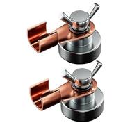 Magnetic Welding Clamp - 2 Pack Grounding Tool, 500A Powerful Magnetic Fixing Clamp, Heavy Duty Copper Tail | Reliable Accessory for Metalwork Fabrication Workshop Stability Electrical Conductivity