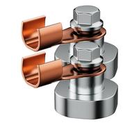 Magnetic Welding Support Clamp | 2-Pack Multiple Uses Welding Support Clamp Tools | Magnetic Grounding Clamp for Cutting, Assembly, and Processing and High Current Intensity Environments