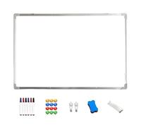 Magnetic Whiteboard - 24x18 Inch Dry Erase Board, Wall Mounted Writing, Complete Accessory Kit Included | Home Office Meeting Room School Classroom Bedroom Kitchen Study Dormitory Planning