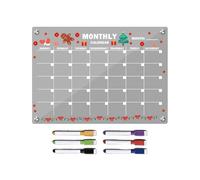 Magnetic Whiteboard - Dry Erase Board | Mini Whiteboard, Writing Board for Officce Home & School Acrylic Magnetic Monthly Planner for Dorm Refrigerator Kitchen