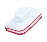 Magnetic Window Cleaner - Rectangular Double-Sided Window Brush Glass | Wide Handle Manual Washing Tool | Magnetic Glass Cleaner With Silicone Suspension Strip, Streak-Free Finish For Multi-Glassess S