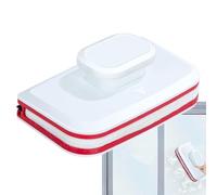 Magnetic Window Cleaner Tool - Double-Sided Glass Cleaning Brush | Magnetic Window Cleaning Tool With Safety Rope For Streak-Free Glass, Home Wiñdow, Sliding Door & Mirror Cleanīng