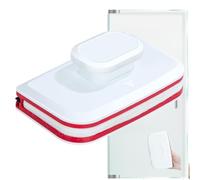 Magnetic Window Cleaner Tool - Rectangular Double-Sided Glass Wiper Cleaning Tools | Wide Handle Cleaning Brush Tools, Magnetic Glass Cleaner For Streak-Free Shine