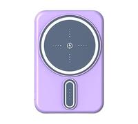 Magnetic Wireless Charger, Battery Wireless, Compact Size Led Indicator Type-C Output Lightweight Build Smart Chip, Portable Charger for Charging 3.66x2.44x0.55 Inches