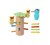 Magnetic Woodpecker Game Catch The Worms for Children Toddler Birthday Gifts