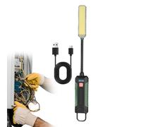 Magnetic Work Light - Bendable Rechargeable 3 Modes Working Lamp for Outdoor Tasks | Flexible Gooseneck Light with Strong Base | Ideal for Balcony Courtyards Backyard Terrace Patio Porch BBQ Camping