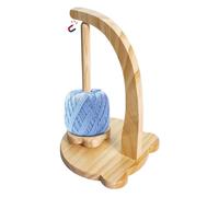 Magnetic Yarn Holder - Wood Yarn Stand | Smooth Rotating Spinner For Crocheting & Knitting, Solid Wood Yaŕn Ball Dispenser With Spindle For -Free Wool