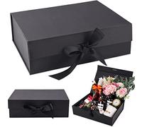 Magnética Caja de Regalo de Cartón,Caja de regalo con lazo,Caja de Regalo de Reutilizable Creative Box,Adecuado para Envoltorio de Boda de Cumpleaños de Navidad de san valentin de pascua de halloween