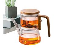 magnética de - Gla con infusor integrado, separación del agua manual, elegante y furioso | transparente en vidrio de borosilicato, con pres resistentes a las