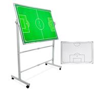 Magneticas Carpeta Táctica de Fútbol, Kit Entrenamiento Futbol, Pizarra Tactica con Ruedas y Soporte Retráctil, Diseño Panel Giratorio 360°, para Planificación Estratégica