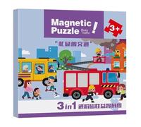 magnéticas, juegos de actividades de viaje, juegos magnéticos para niños y niñas, 2 6 años, aprendizaje educativo, regalo de cumpleaños, avión, coche, carretera materna