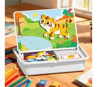 magnéticas preescolares: un Divertido Juego a Juego de Doble Cara, Juguete Educativo de Vestir, de Aprendizaje Interactivo, Conjunto de Actividades de Impulso de Cerebro