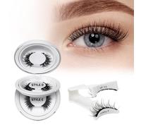 Magnético, 2 pares de imanes reutilizables con aplicador, no necesita pegamento, aspecto magnético, natural, fácil de poner y quitar (kit magnético estilo A3)