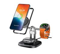 Magnético Cargador Inalámbrico para Samsung S26 Ultra/S26+/S26, Estación de Carga 3 en 1 para Samsung S25/Flip 7/S24, Base de Carga para Galaxy Watch 8/8 Classic/Ultra/7, Galaxy Buds, SwanScout 712SM