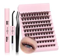 Magnético con aplicador, aspecto natural, reutilizable, cómodo, magnético, sin pegamento, no necesita delineador de ojos, magnético natural, paquete de 1 par