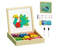 Magnético de Formas | Juguetes para Matemáticas Tempranas, Conceptos Geométricos y Motricidad Fina - Juguetes Puzzle Magnéticos para Niños Pequeños con Tarjetas Y Lápices | para Niños De 4 A 8