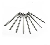 Magnético para destornillador Torx 1 pieza 100 mm largo aleación acero endurecido a 60 HRC, incluye tamaños T8 para T10 para T15 para T20 para T25 T27 para T30 T40 adecuado para taladros eléctricos
