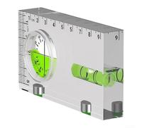 Magnético para nivel de torpedo, diseño transparente, vial de burbujas preciso para carpintería y alineación de pared, herramienta compacta de 23 cm (D)