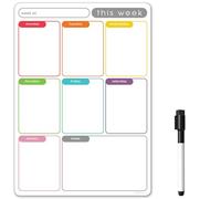 magnético semanal Planner by the MAGNET shop - Imán Nevera Calendario para hogar, oficina y cocina