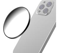 Magnético Smartpone Selfie Espejo Foto Vlog Convexo Selfie Espejo Compatible para iPhone 17 16 15 14 13 12 Pro MAX Plus (Negro)