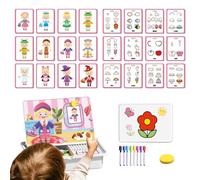 magnéticos para - Juego de de almacenamiento, creador de trajes de personajes, herramienta de entrenamiento de pensamiento visual | de Juego de Mejora de la Coordinación de