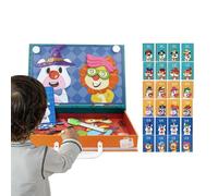 magnéticos para niños - Dos azulejos de mezcla de placas, juego magnético educativo, juguete educativo interactivo, actividad creativa para desarrollar habilidades | Para preescolar