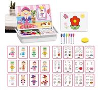 Magnéticos Para Niños - Juego De De Doble Cara,Juguetes Magnéticos De Dibujos Animados - Para Niños En Interiores, Fiestas, Cumpleaños, Escuela, Aula, Viaje, Hogar