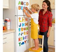 Magnétiques - Jouet d'Éveil à la Reconnaissance Des et à l'Orthographe - Set de en Forme d'Animaux Colorés,pour à la Maison, École Maternelle et Voyages